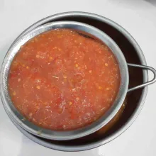 Kemudian saring.