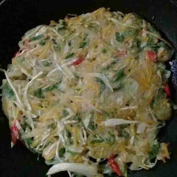 Lalu balik, masak lagi sampai matang.