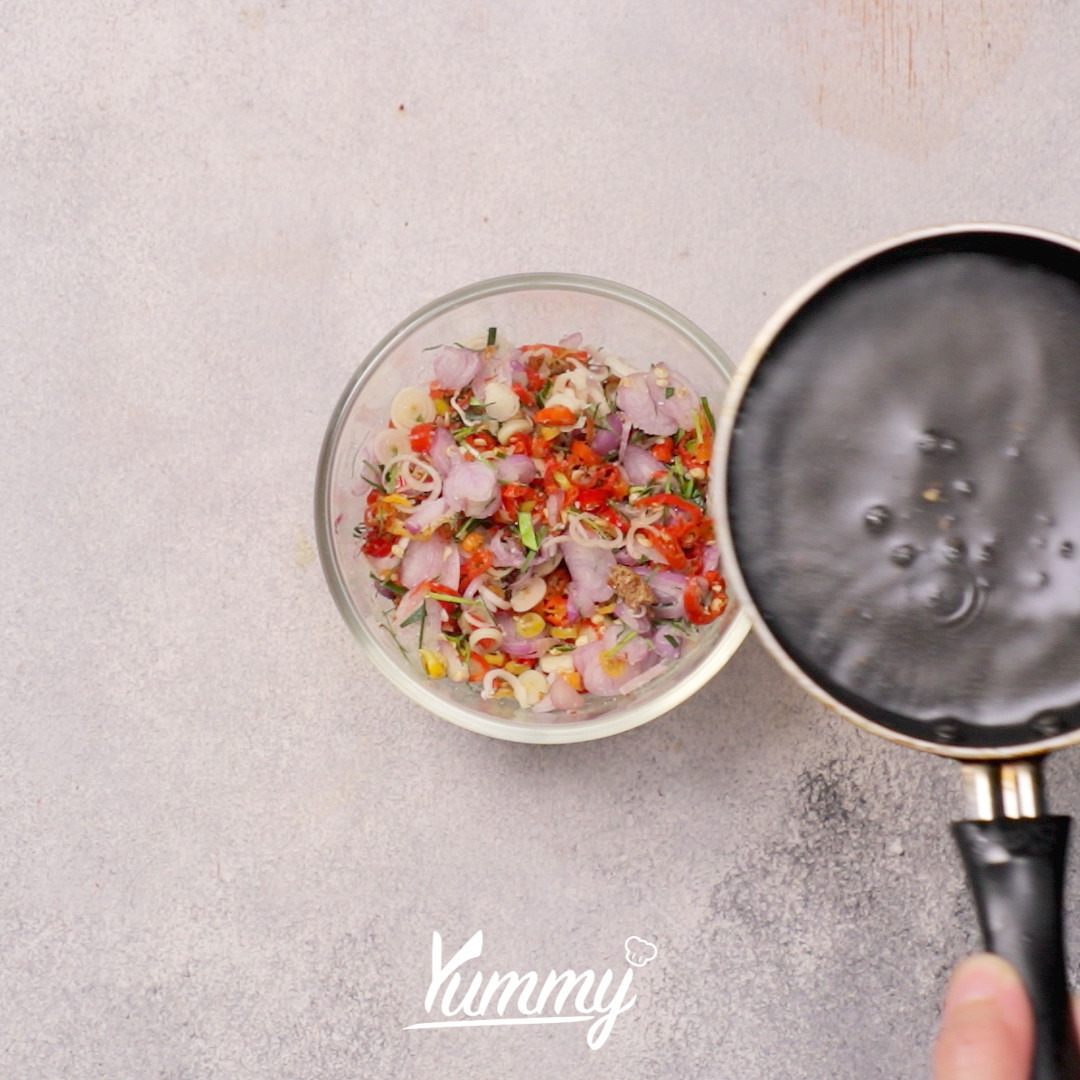 Step 4 Telur Crispy Sambal Matah