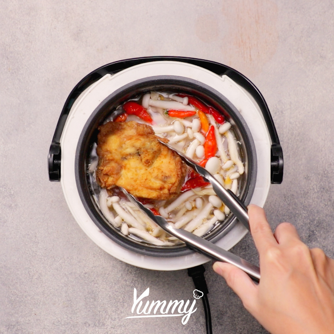 Step 4 Nasi Ayam KFC Rice Cooker