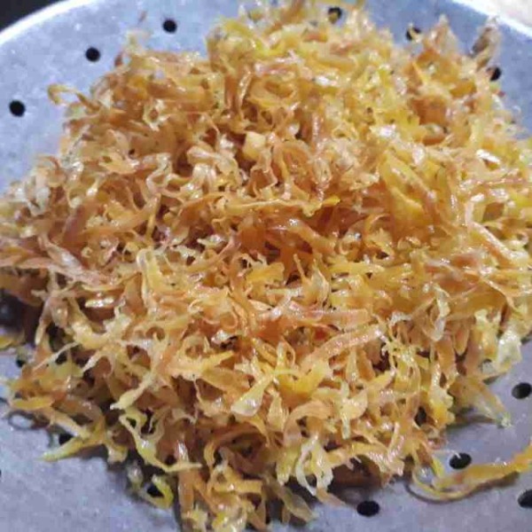 Angkat dan tiriskan.