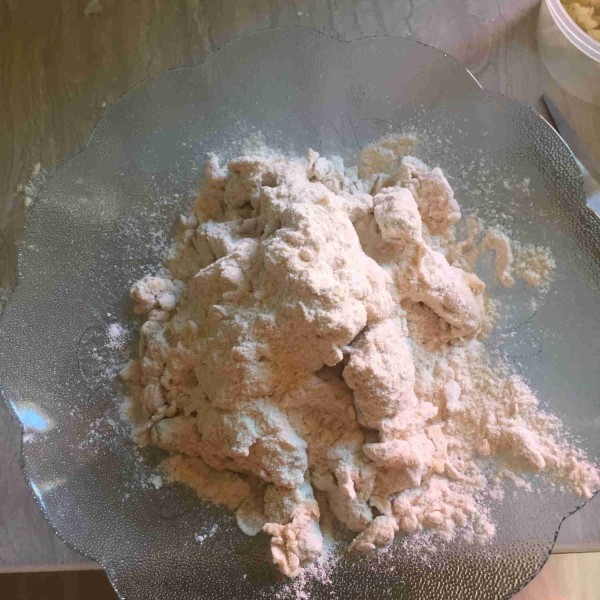 Setelah semua terbaluri dengan tepung kering selanjutnya tinggal dimasak.
