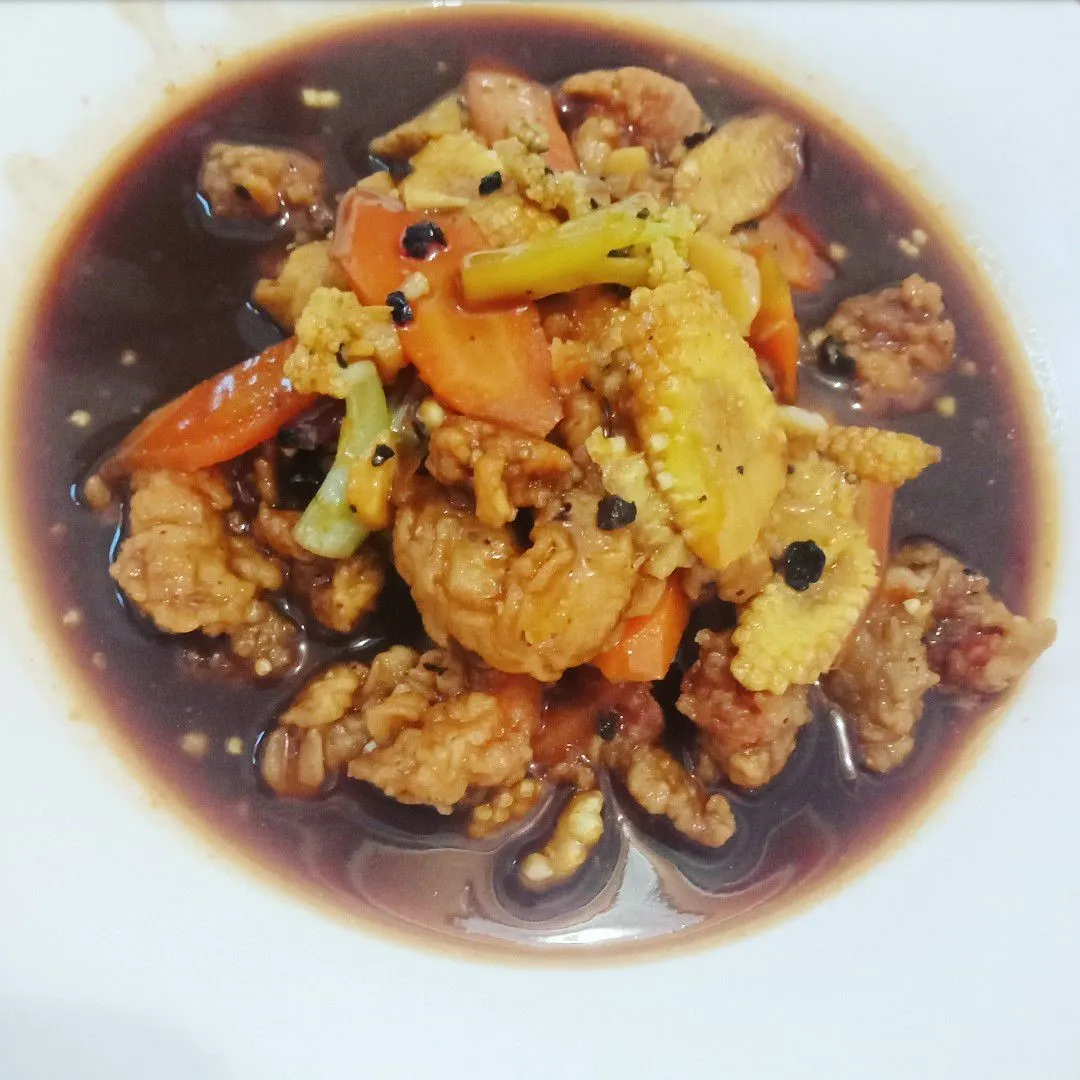 Udang Goreng Lada Hitam #LebihSehat