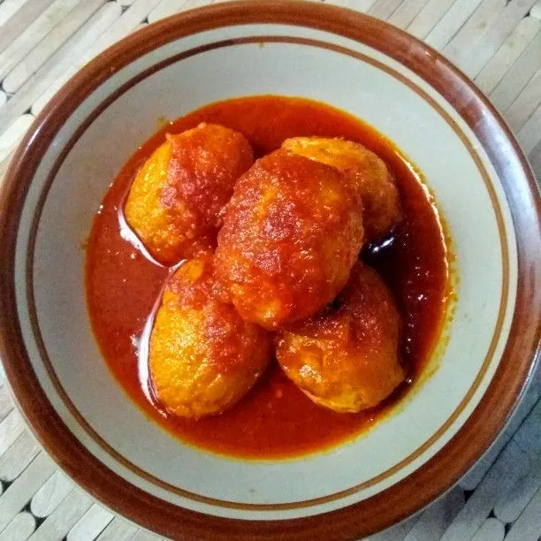 Telur Balado Bulat