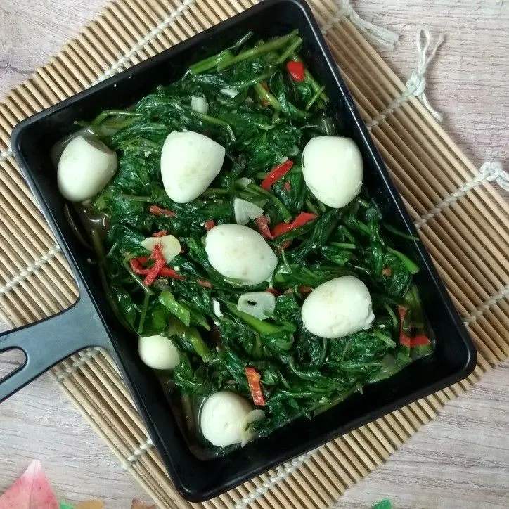 Cah Kangkung Telur Puyuh