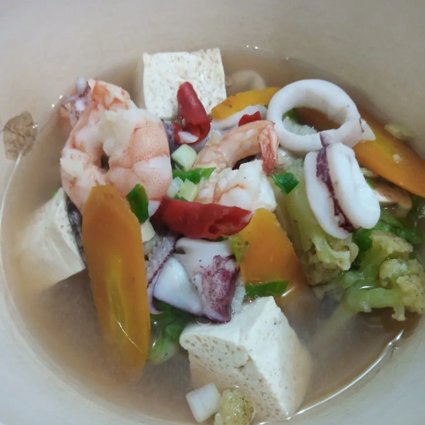 Tomyam Seafood Kuah Bening #JagoMasakMinggu1