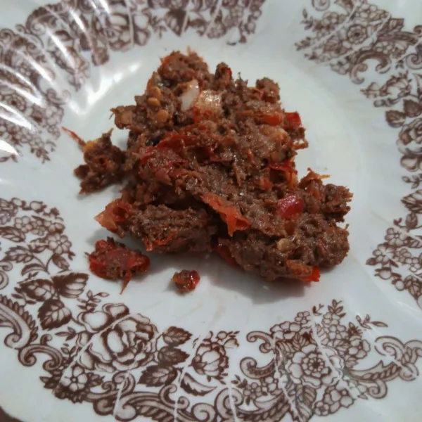 sambal teri siap disajikan