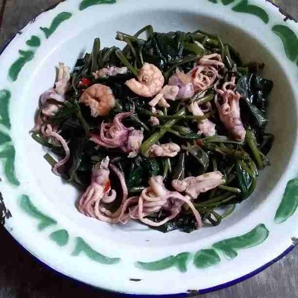 Cah Kangkung Belacan Seafood #JagoMasakMinggu1