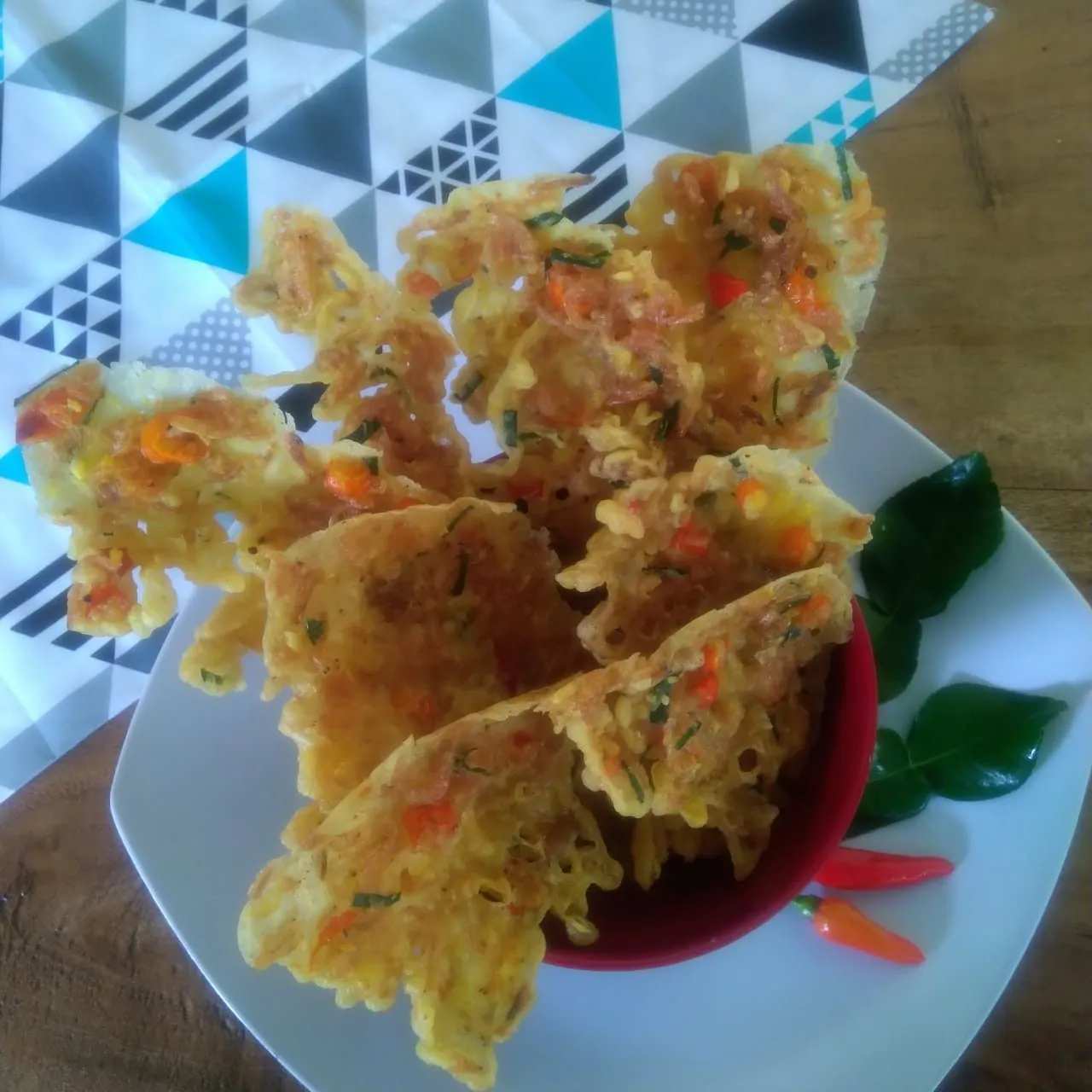 Rempeyek Udang Rebon Pedas #JagoMasakMinggu1