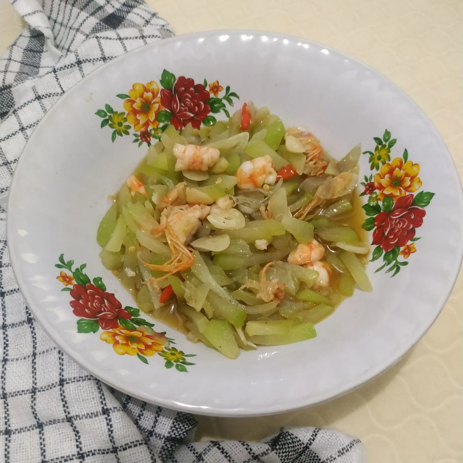 Tumis Labu Siam Udang #JagoMasakMinggu1