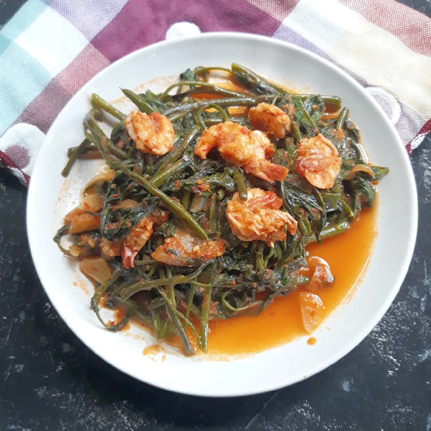 Tumis Kangkung Udang #JagoMasakMinggu1