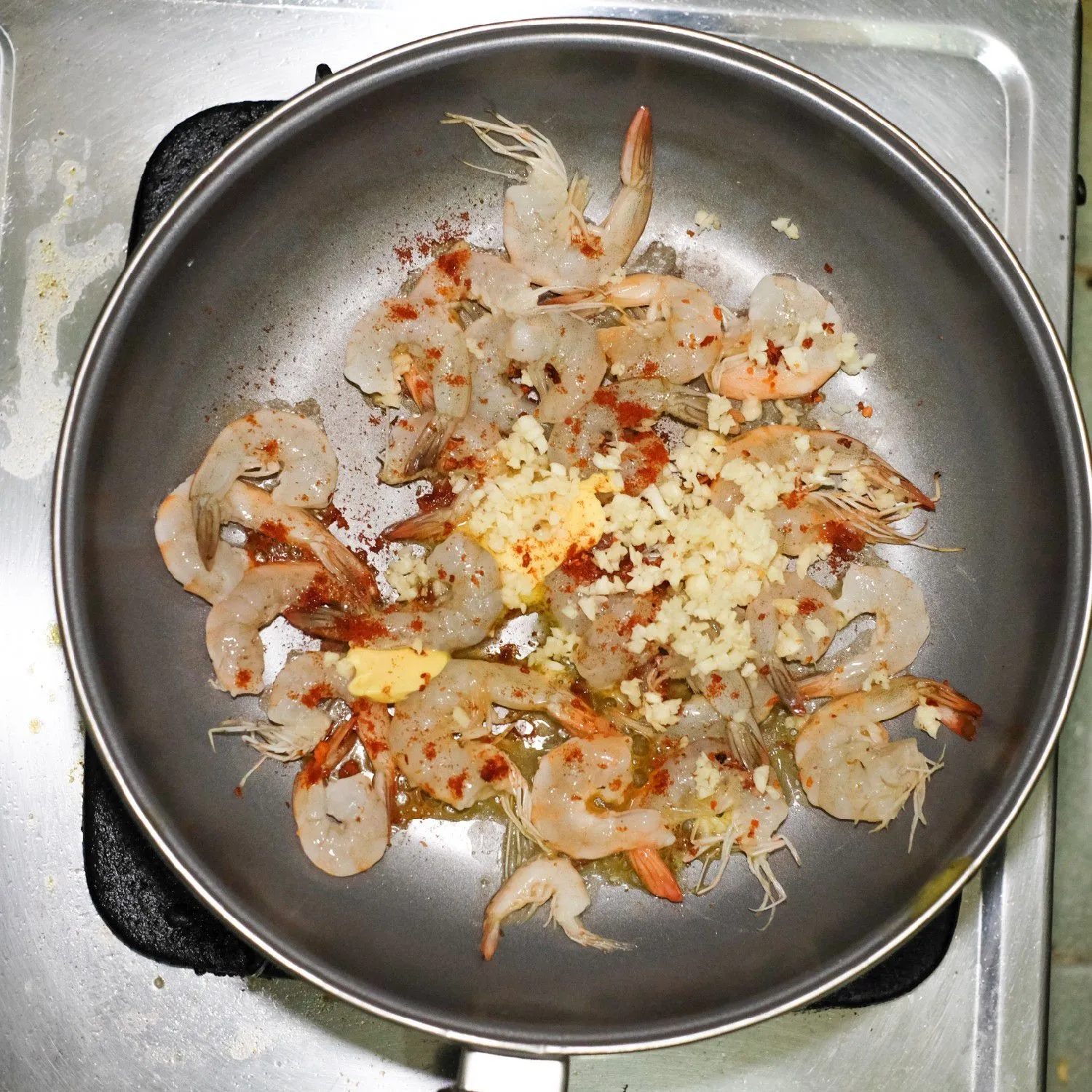 Step 4 Shrimp with Roasted Pepper Sauce