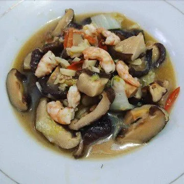 Jamur Shitake Udang Saus Tiram #JagoMasakMinggu1