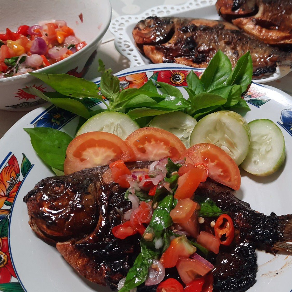 Resep Ikan Bawal Bakar Sambal Dabu-Dabu #JagoMasakMinggu1 Sederhana ...