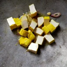 Masukkan tahu, aduk rata dan masak sebentar.