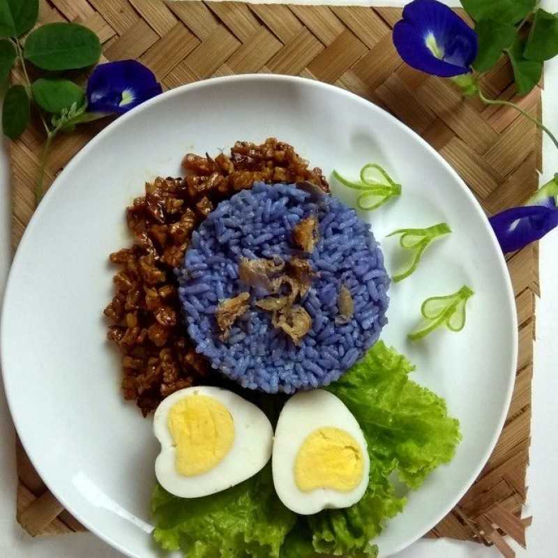 Nasi Biru Bunga Telang