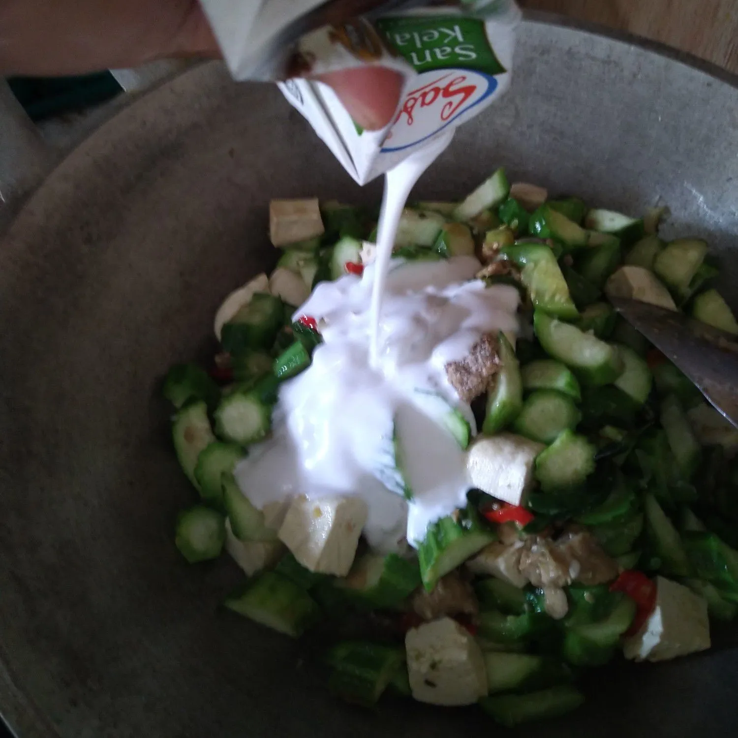 Step 5 Sayur Oyong Jawa