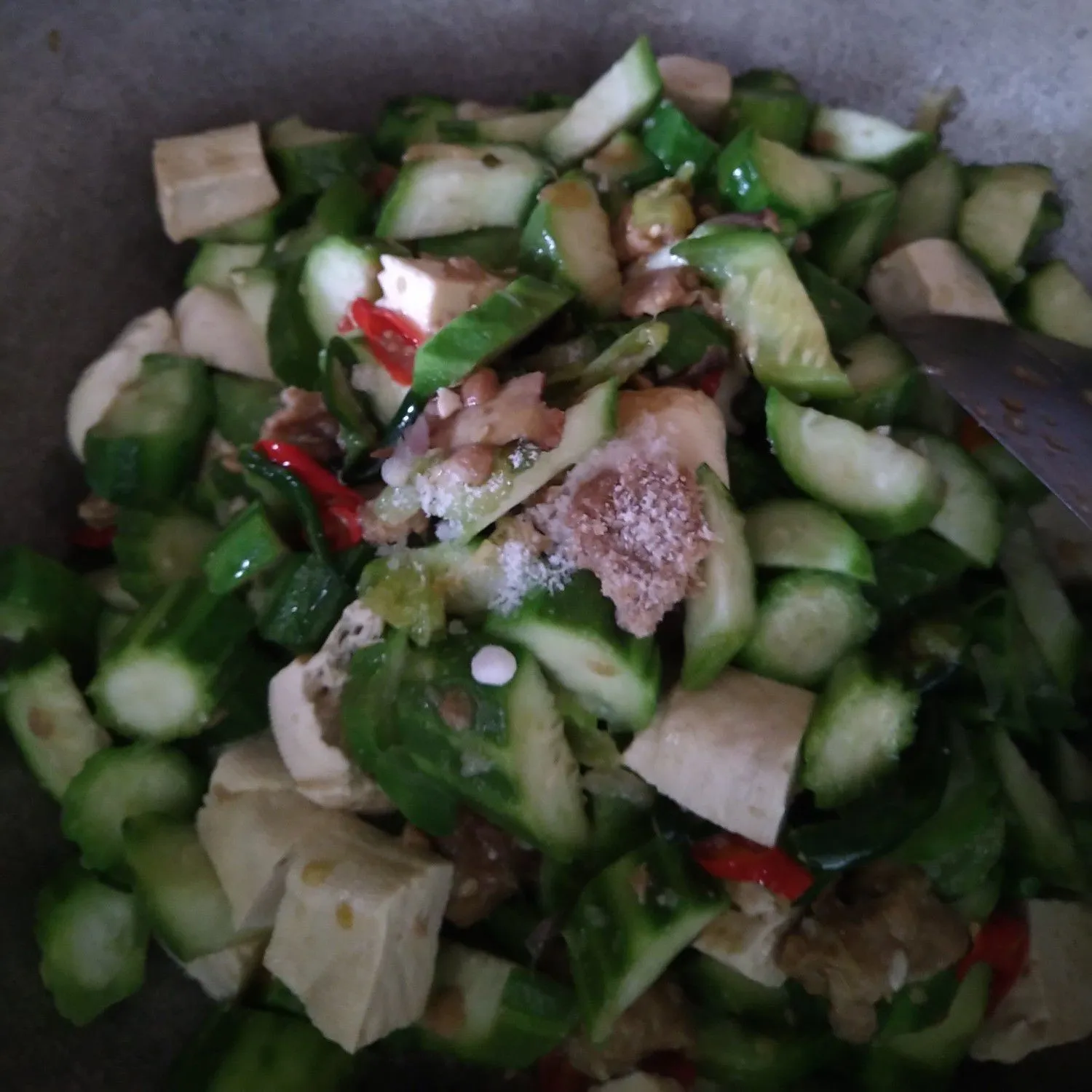 Step 4 Sayur Oyong Jawa