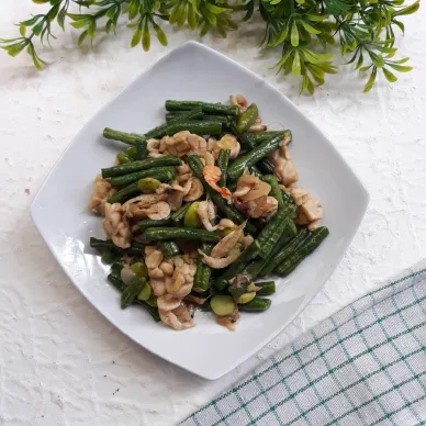 Oseng Kacang Panjang Tempe Petai #JagoMasakMinggu4