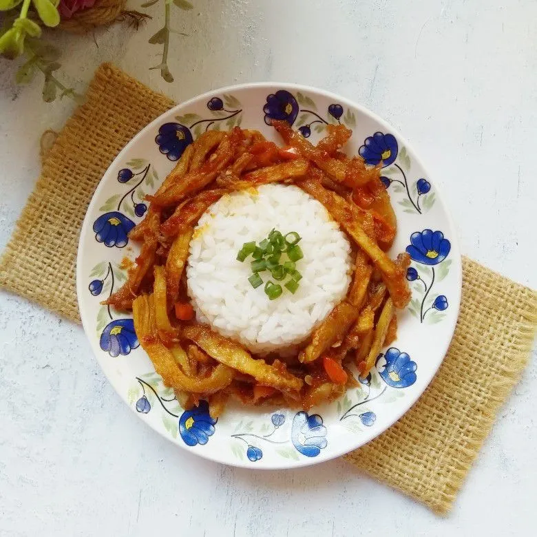 Nasi Ayam Suwir Jerit #JagoMasakMinggu4