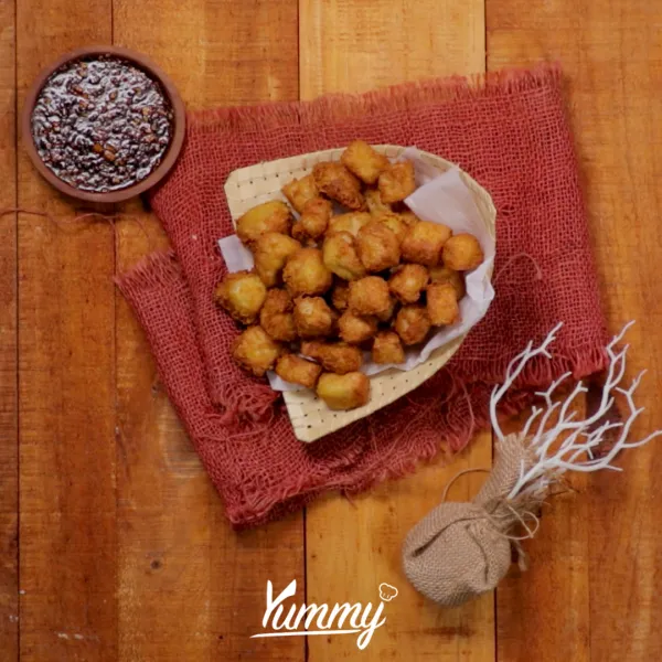 Tahu Crispy Rempah siap disajikan dengan bahan pelengkap sesuai selera.