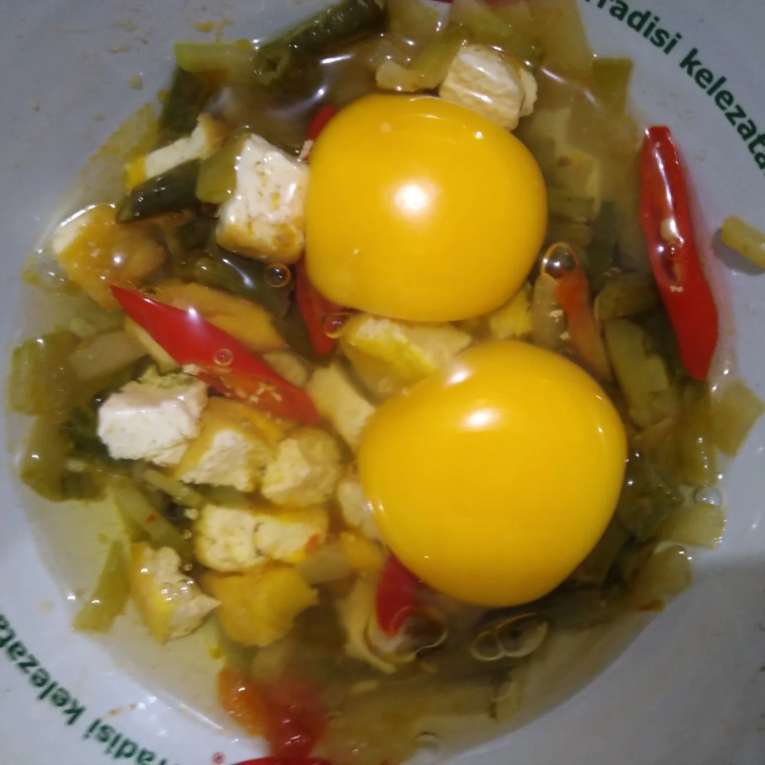 Step 2 Telur dadar sayuran