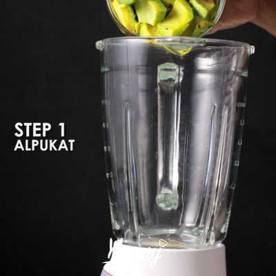 Step 1 Es Alpukat Buah Naga