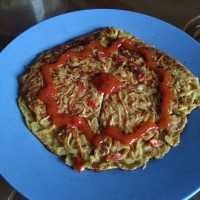 Pizza Mie/Omelete Mie #JagoMasakMinggu4