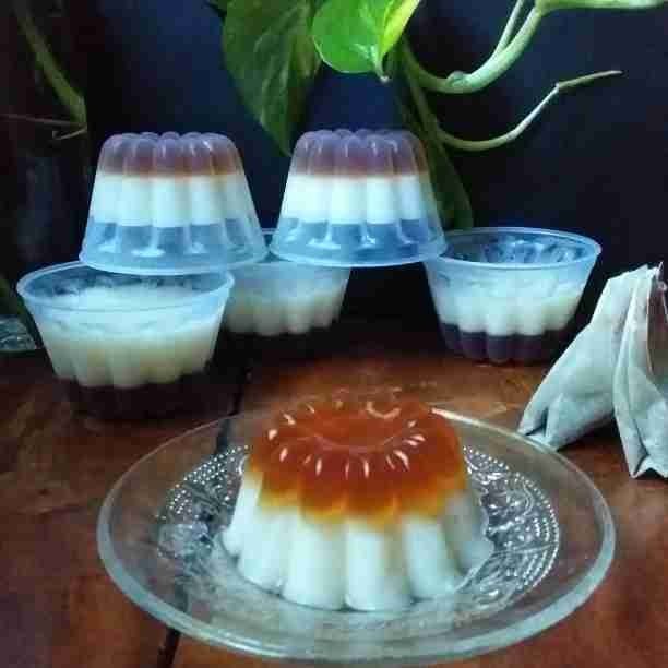 Puding Teh Susu #JagoMasakMinggu4