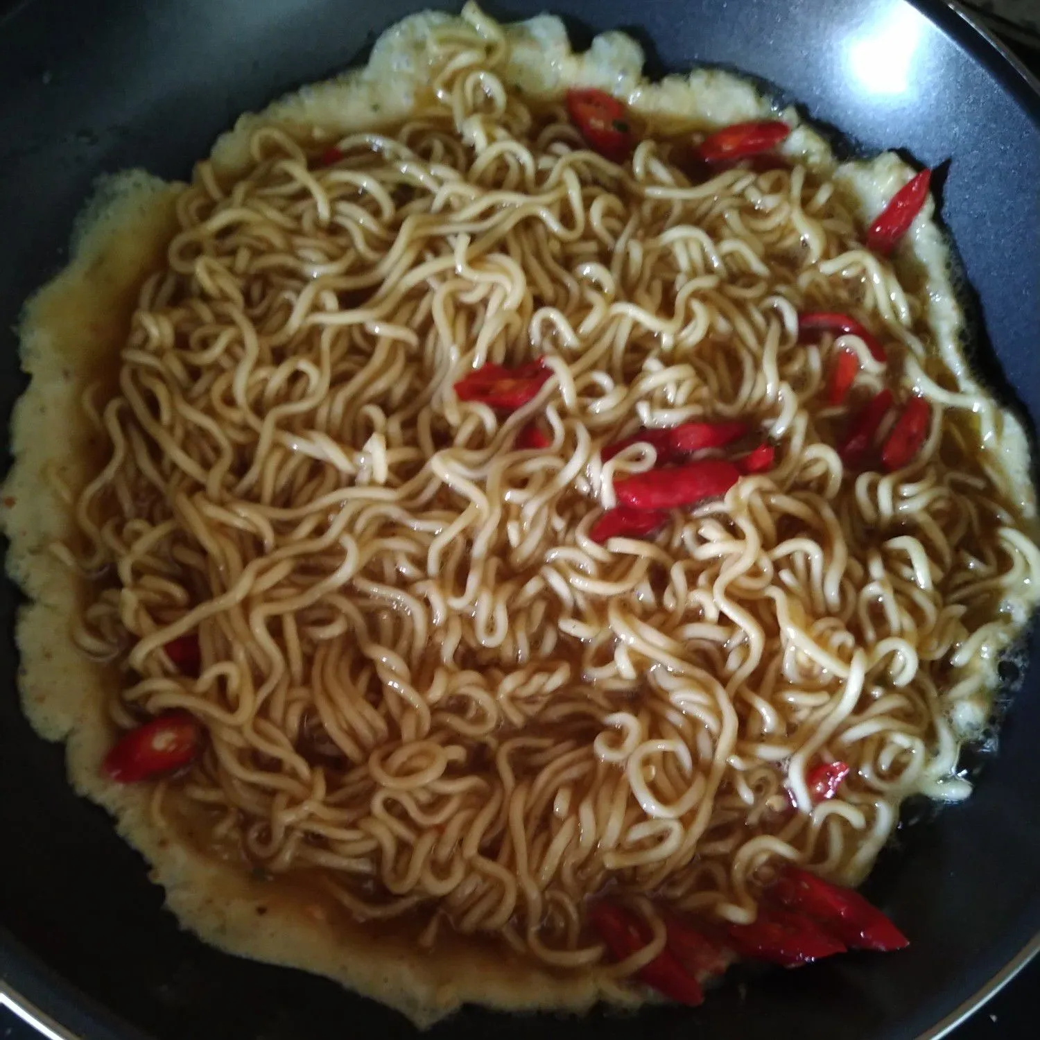 Step 4 Pizza Mie/Omelete Mie