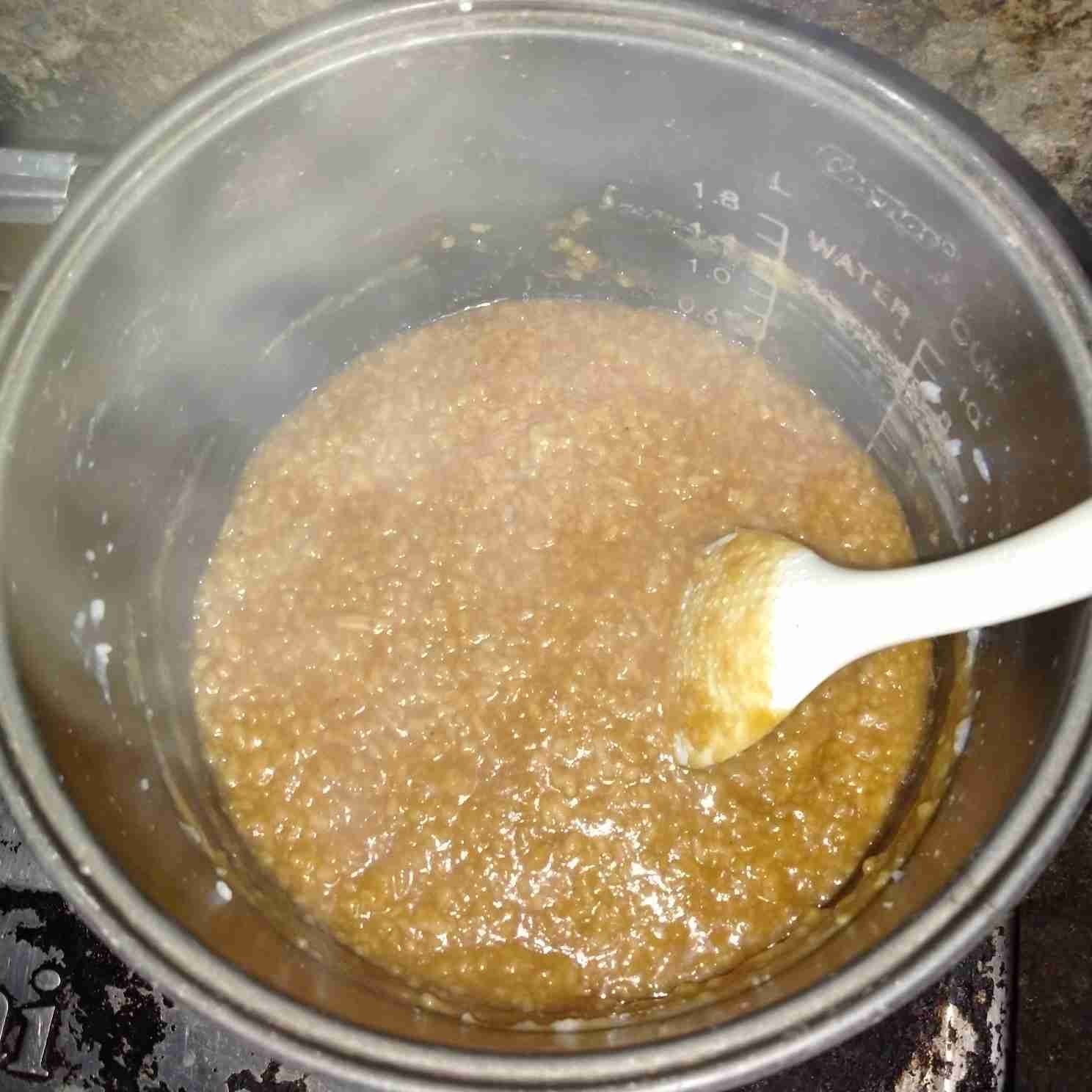 Step 6 Bubur Merah Putih Nasi