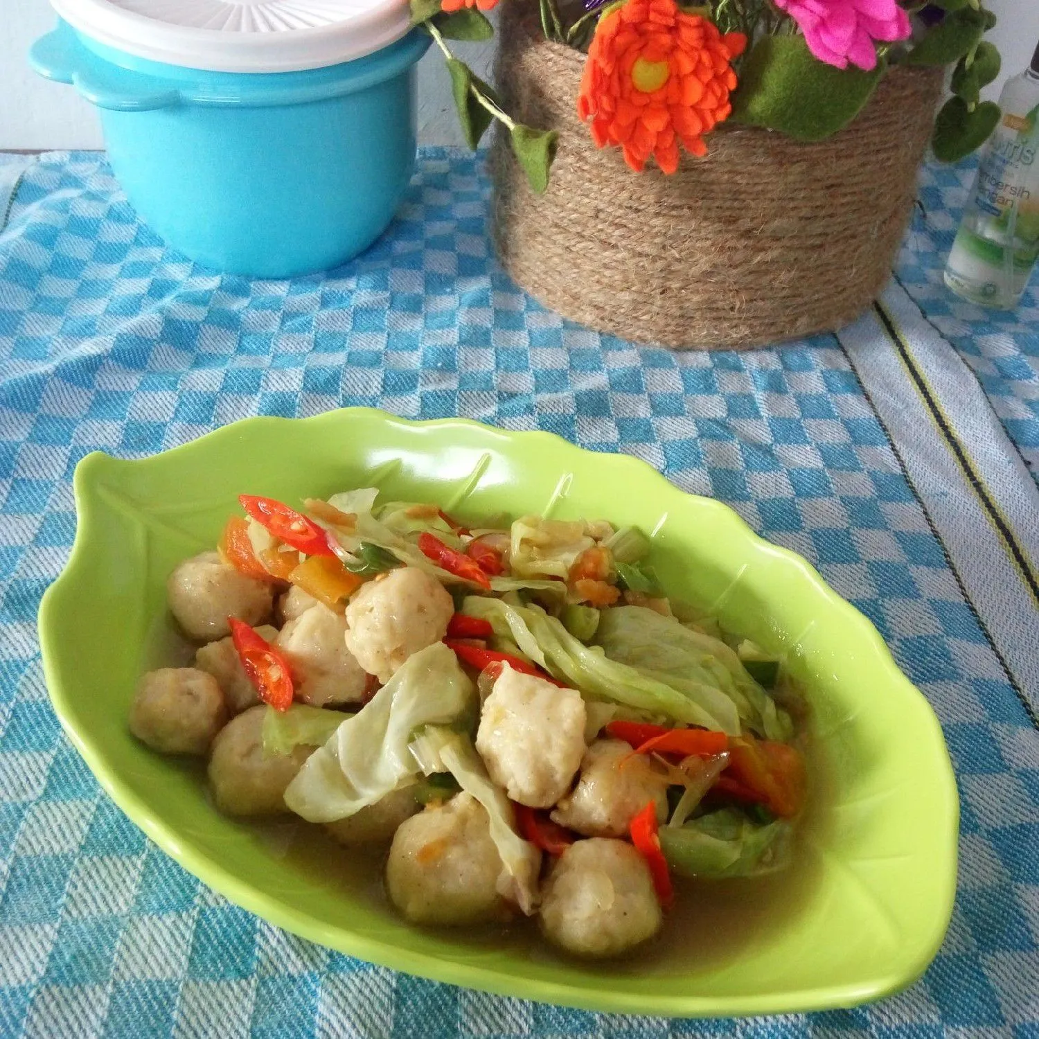 Bakso Pedas Asam Manis #JagoMasakMinggu4