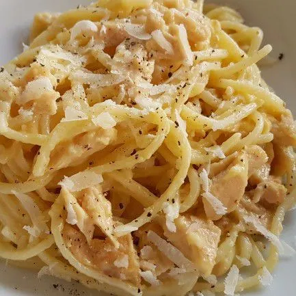 Pasta with Tuna Carbonara #JagoMasakMinggu4