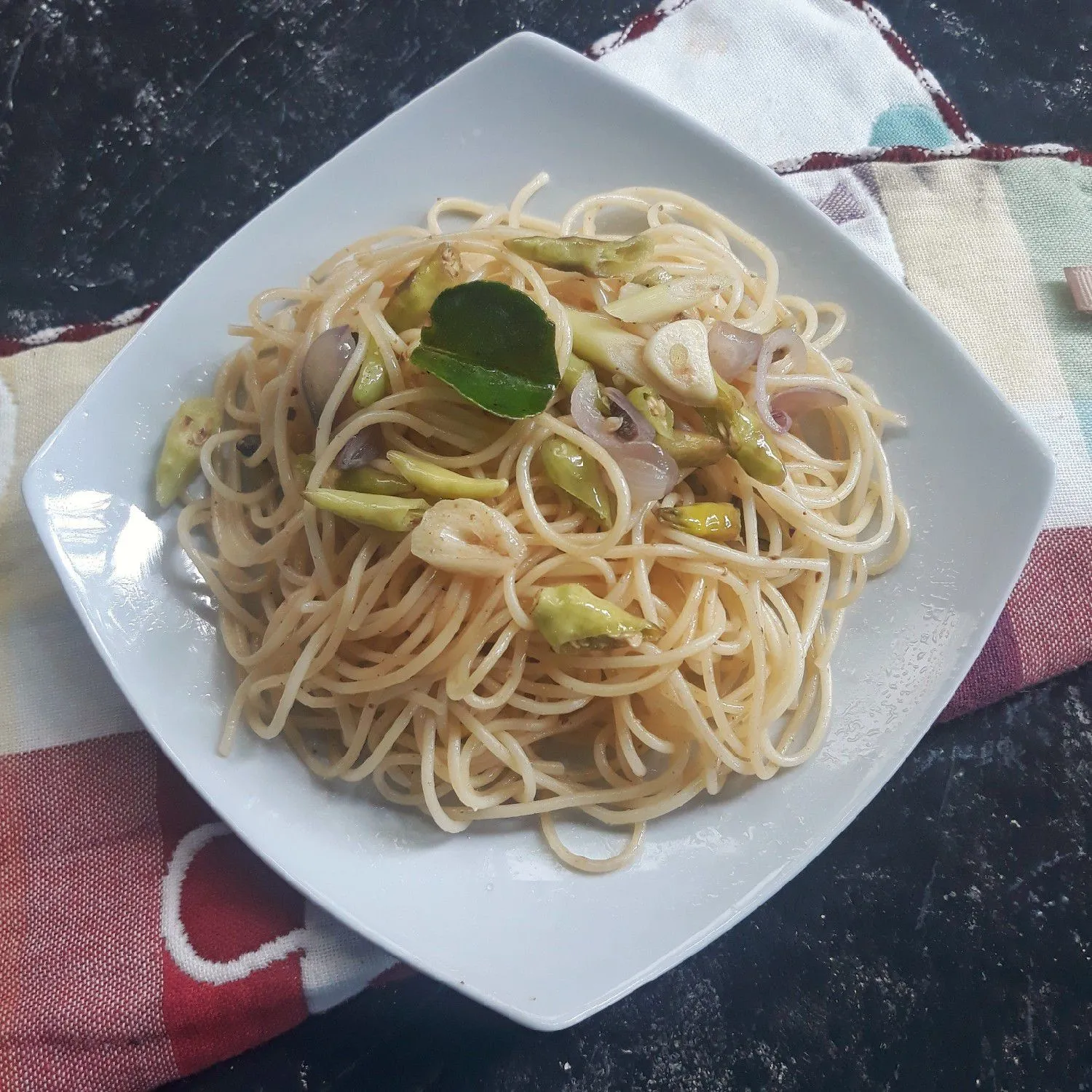 Spaghetti Sambal Matah #JagoMasakMinggu5