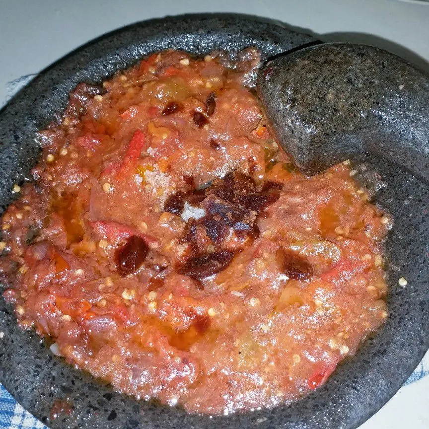Step 5 Sambal Tomat Lamongan