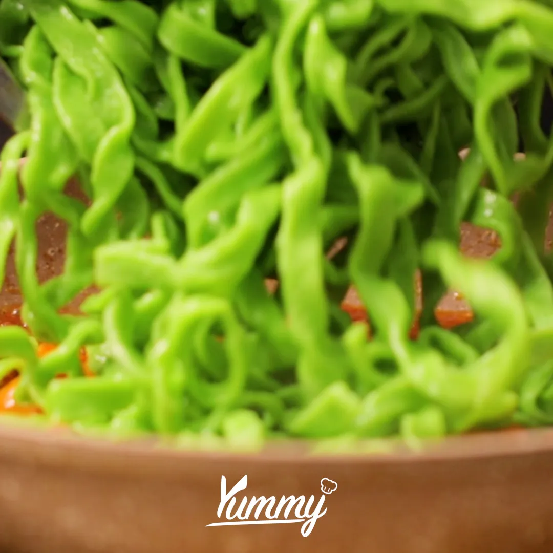 Step 5 Green Pasta