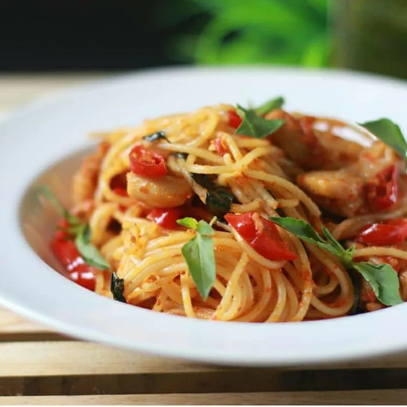 Spaghetti Bumbu Balado #JagoMasakMinggu5