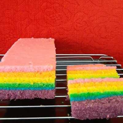 Step 4 Rainbow Cake Kukus #1Resep1NasiBungkus