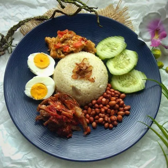 Nasi Lemak Balado Ikan Asin #JagoMasakMinggu5