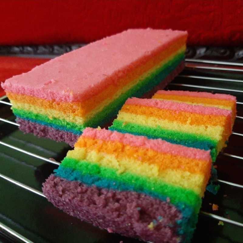 Cara Membuat Bolu Rainbow