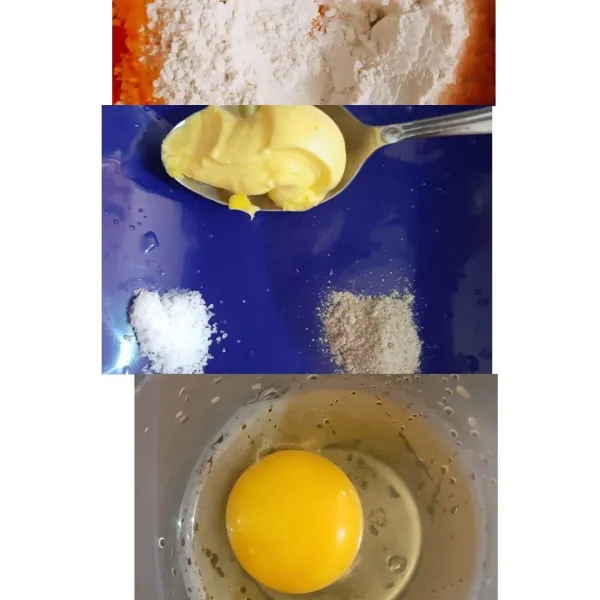 Untuk bahan kulit pastel, siapkan tepung terigu kemudian campurkan telur, mentega cair, lada, garam, minyak sayur secukupnya, air secukupnya ke dalam tepung. aduk adonan pastel hingga tidak lengket