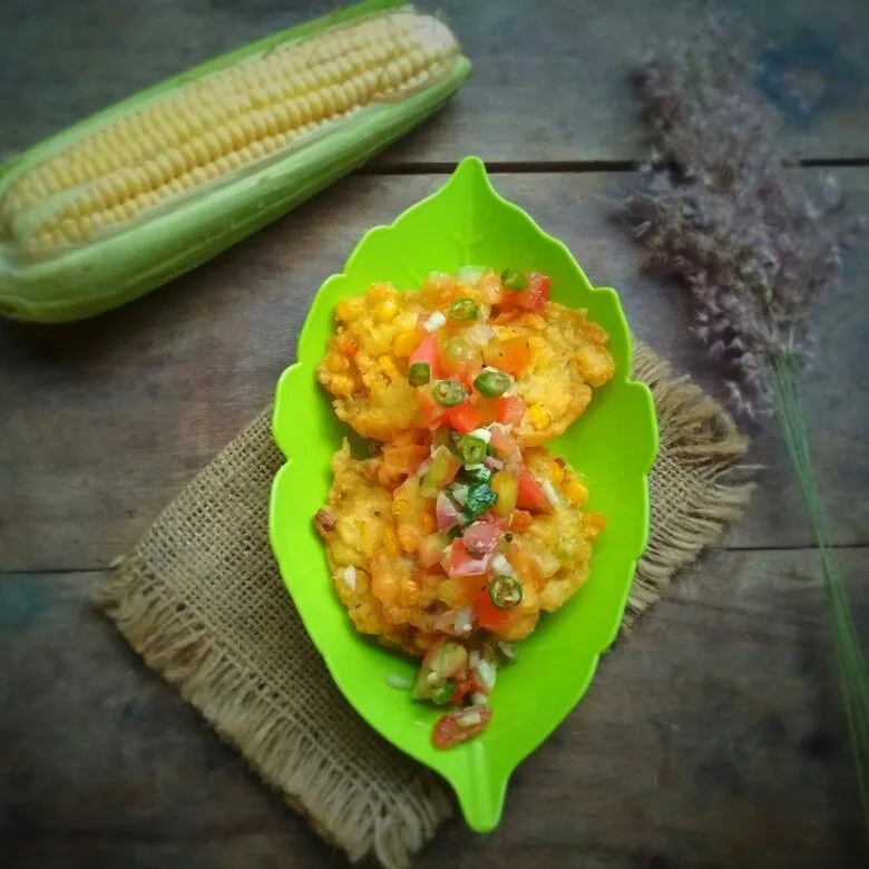 Bakwan Jagung Tomato Salsa Ala Thai #JagoMasakMinggu5