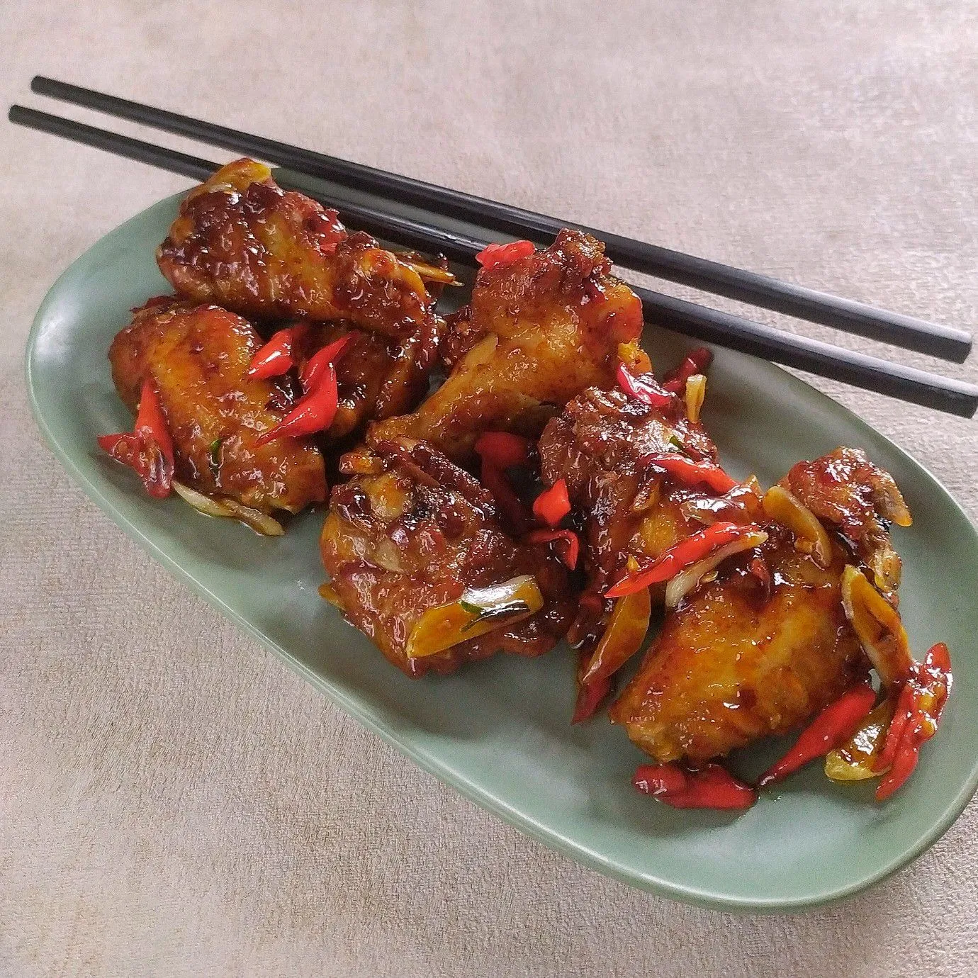 Ayam Goreng Saus Szechuan #JagoMasakMinggu5