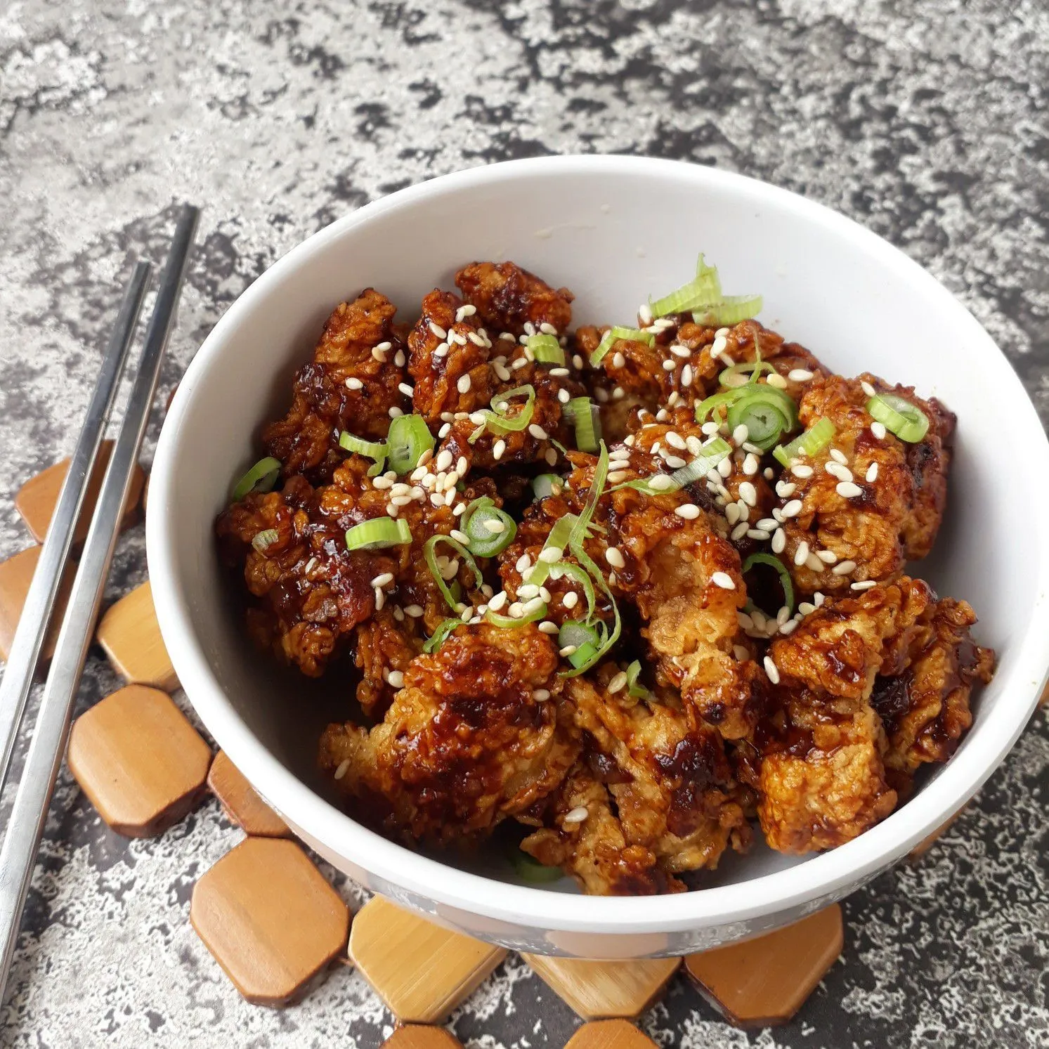 Chicken Popcorn Saus Teriyaki #JagoMasakMinggu5