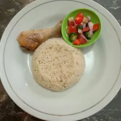 Nasi Hainan sambal Matah #JagoMasakMinggu5