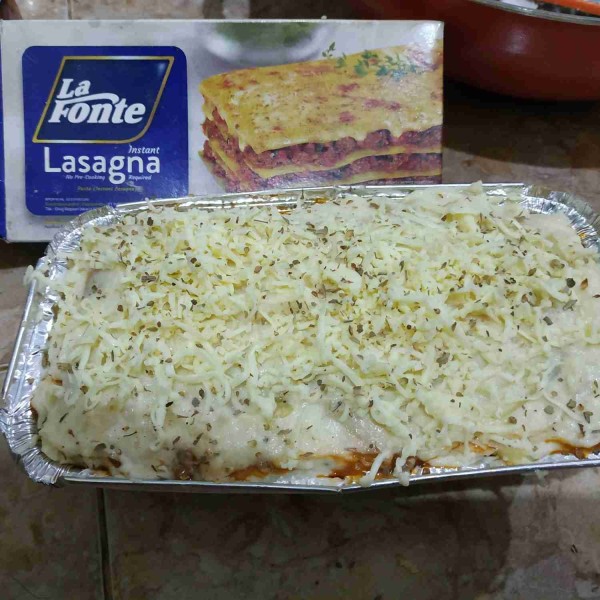 Lasagna siap dipanggang -/+ 30 menit.