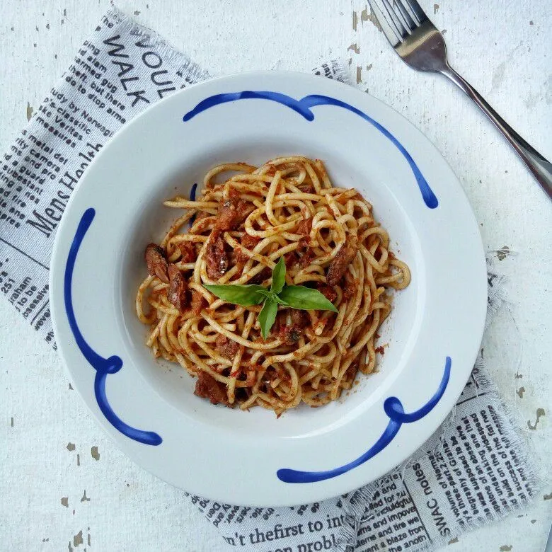 Spaghetti Tuna Balado #JagoMasakMinggu5