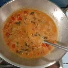 Masukkan jeroan dan tunggu sampai matang.