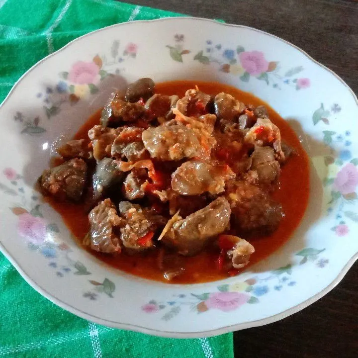 Jeroan Ayam Kuah Pedas
