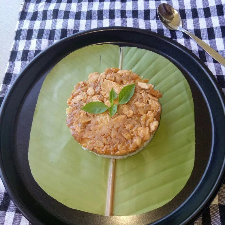 Steam Chicken Mushroom Rice #JagoMasakMinggu6